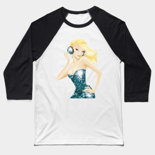 GLAMOUR DISCO GIRL  - clubbing edition Baseball T-Shirt